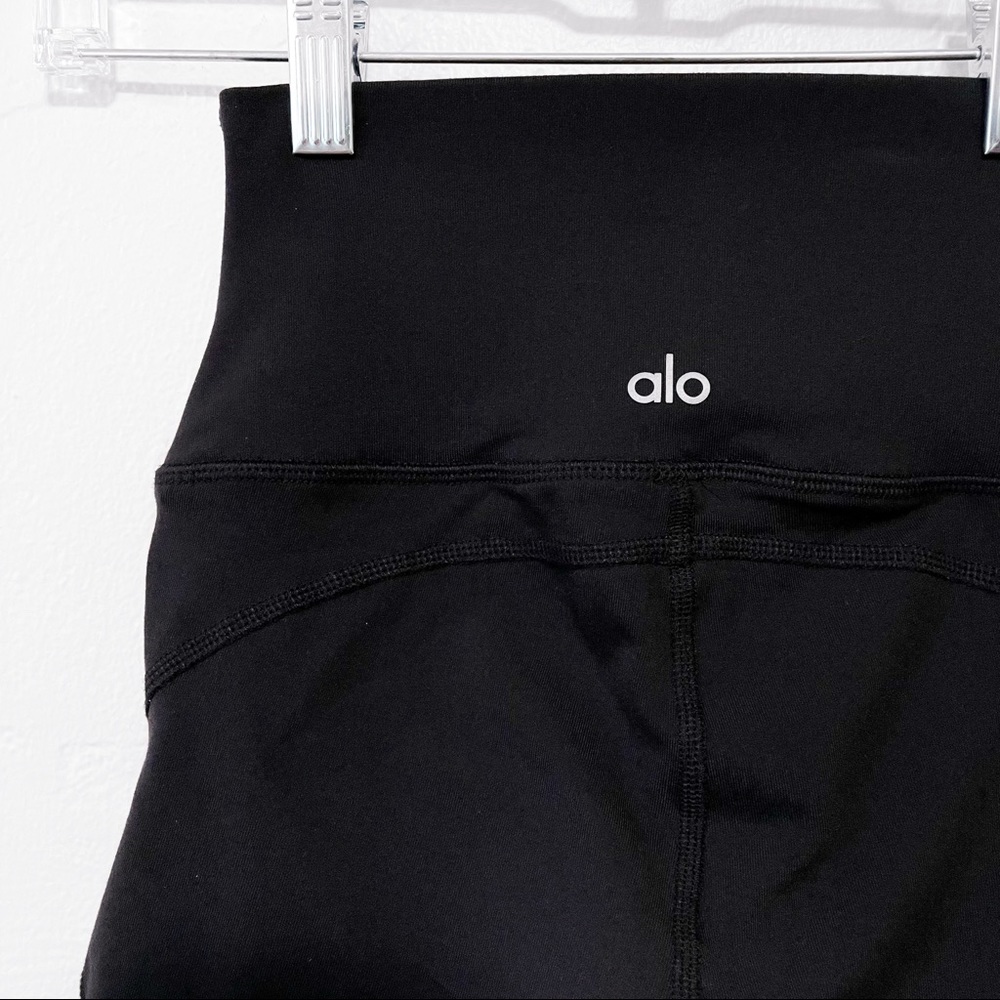 alo High Waist Wrapped Stirrup Leggings in Black - - Picture 14 of 14